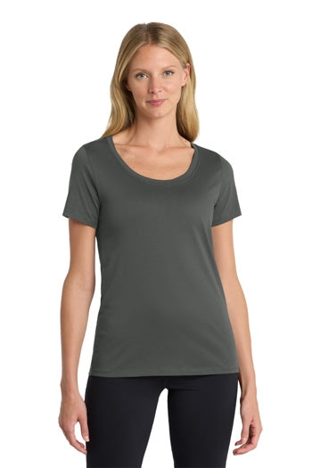 Nike - Ladies Dri-FIT Cotton/Poly Scoop Neck Tee. NKBQ5234