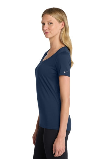 Nike - Ladies Dri-FIT Cotton/Poly Scoop Neck Tee. NKBQ5234