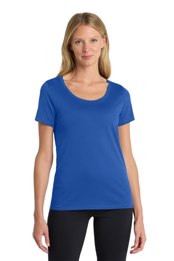 Nike - Ladies Dri-FIT Cotton/Poly Scoop Neck Tee. NKBQ5234