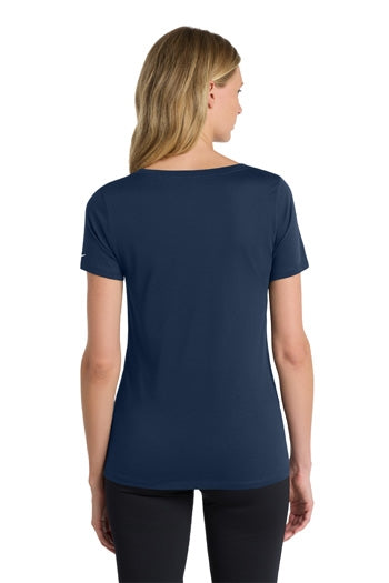 Nike - Ladies Dri-FIT Cotton/Poly Scoop Neck Tee. NKBQ5234