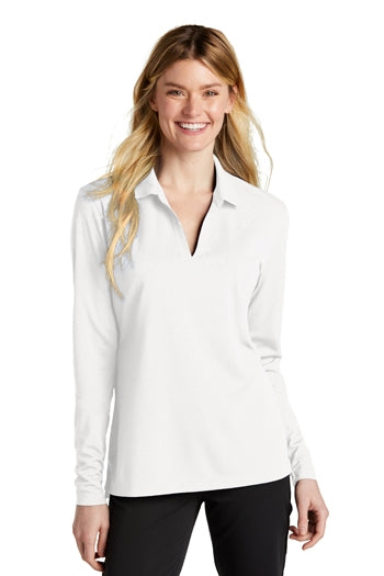 Nike - Ladies' Dri-FIT Micro Pique 2.0 Long Sleeve Polo. NKDC2105