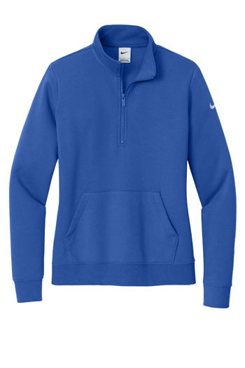 Nike - Women's Club Fleece Sleeve Swoosh 1/2-Zip. NKDX6720
