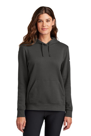 Nike - Women's Club Fleece Sleeve Swoosh Pullover Hoodie. NKFD9889