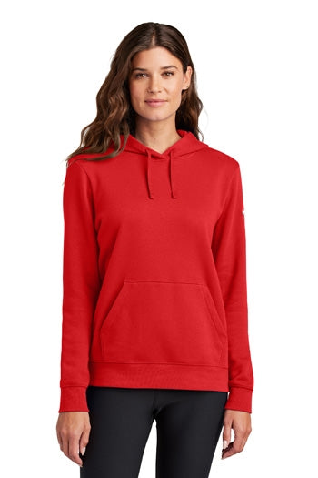 Nike - Women's Club Fleece Sleeve Swoosh Pullover Hoodie. NKFD9889