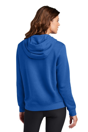 Nike - Women's Club Fleece Sleeve Swoosh Pullover Hoodie. NKFD9889