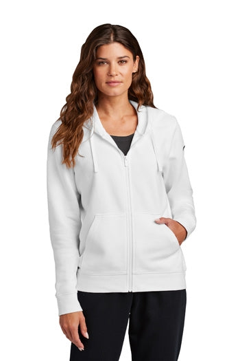 Nike - Women's Club Fleece Sleeve Swoosh Full-Zip Hoodie. NKFD9890