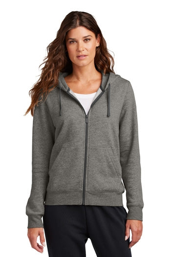 Nike - Women's Club Fleece Sleeve Swoosh Full-Zip Hoodie. NKFD9890