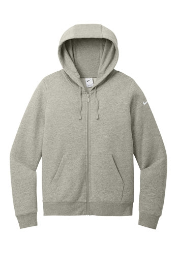 Nike - Women's Club Fleece Sleeve Swoosh Full-Zip Hoodie. NKFD9890