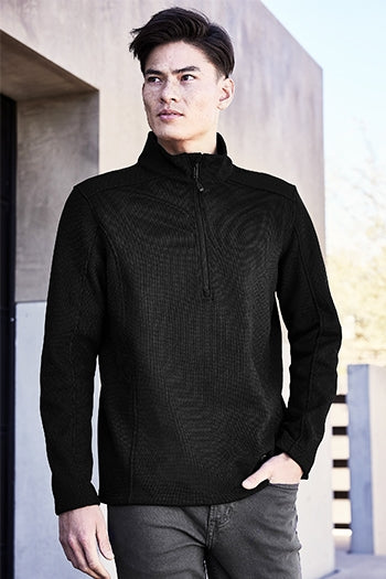 A shot of a man wearing OGIO® Grit Fleece Jacket.