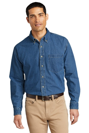 Port Authority - Heavyweight Denim Shirt. S100