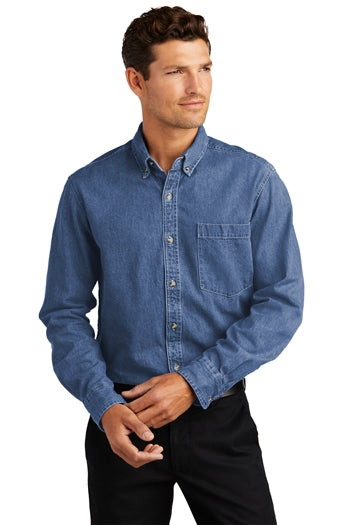 Port Authority - Heavyweight Denim Shirt. S100