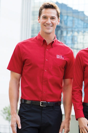 Photo of a man wearing Port Authority - Short Sleeve Easy Care Shirt.