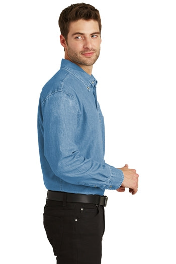 Port Authority - Long Sleeve Denim Shirt. S600