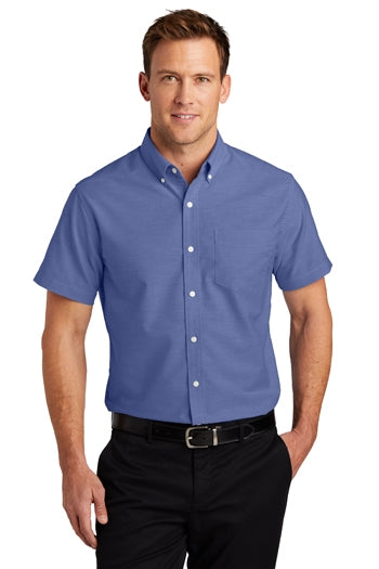 Port Authority - Short Sleeve SuperPro™ Oxford Shirt. S659