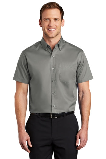 Port Authority - Short Sleeve SuperPro™ Twill Shirt. S664
