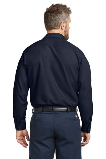 Red Kap - Long Size, Long Sleeve Industrial Work Shirt. SP14LONG