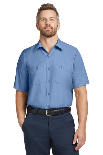 Red Kap - Long Size, Short Sleeve Industrial Work Shirt. SP24LONG