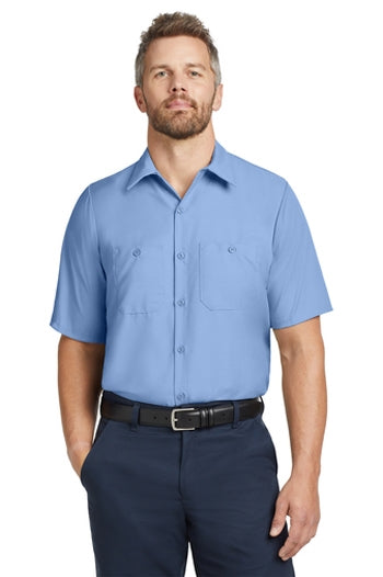 Red Kap - Long Size, Short Sleeve Industrial Work Shirt. SP24LONG