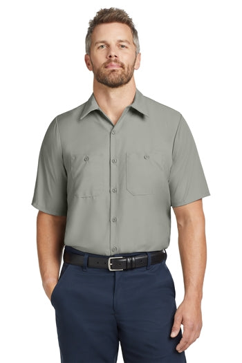 Red Kap - Long Size, Short Sleeve Industrial Work Shirt. SP24LONG