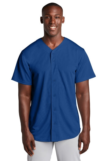 Sport-Tek® PosiCharge™ Tough Mesh Full-Button Jersey. ST220