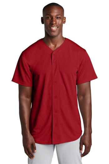 Sport-Tek® PosiCharge™ Tough Mesh Full-Button Jersey. ST220