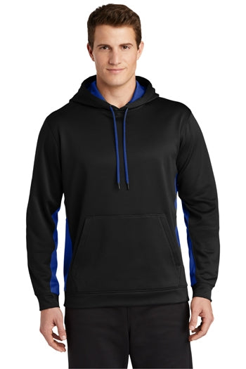 Sport-Tek - Sport-Wick® Fleece Colorblock Hooded Pullover. ST235