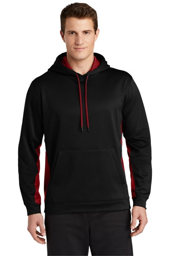 Sport-Tek - Sport-Wick® Fleece Colorblock Hooded Pullover. ST235