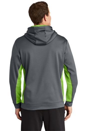 Sport-Tek - Sport-Wick® Fleece Colorblock Hooded Pullover. ST235