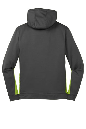 Sport-Tek - Sport-Wick® Fleece Colorblock Hooded Pullover. ST235