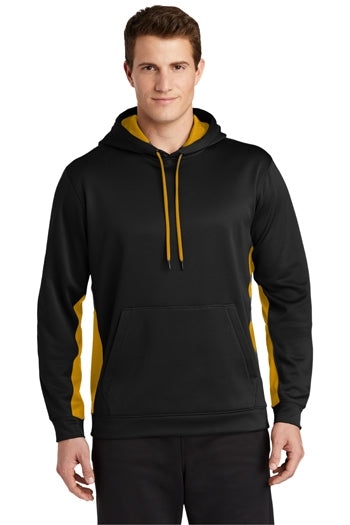 Sport-Tek - Sport-Wick® Fleece Colorblock Hooded Pullover. ST235