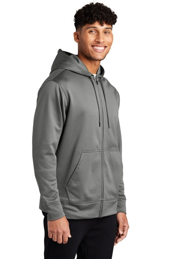 Sport-Tek - Sport-Wick® Fleece Full-Zip Hooded Jacket. ST238