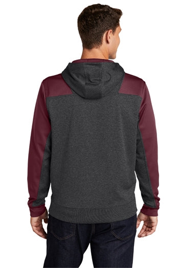 Sport-Tek - Tech Fleece Colorblock 1/4-Zip Hooded Sweatshirt. ST249