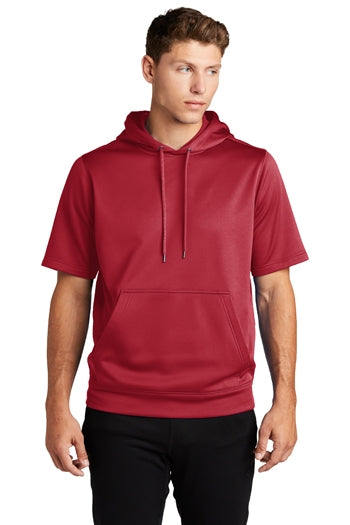 Sport-Tek ® Sport-Wick ® Fleece Short Sleeve Hooded Pullover. ST251