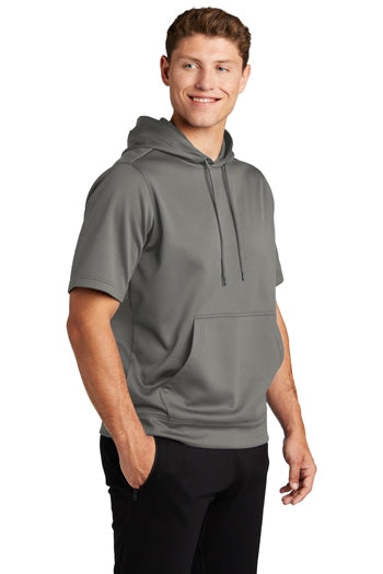 Sport-Tek ® Sport-Wick ® Fleece Short Sleeve Hooded Pullover. ST251
