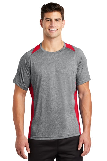 Sport-Tek - Heather Colorblock Contender™ Tee. ST361