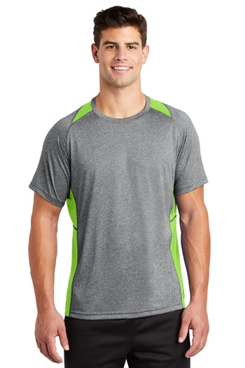 Sport-Tek - Heather Colorblock Contender™ Tee. ST361