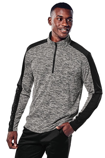 Sport-Tek - PosiCharge® Electric Heather Colorblock 1/4-Zip Pullover. ST397
