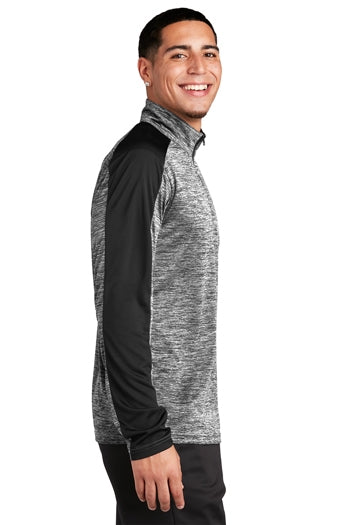 Sport-Tek - PosiCharge® Electric Heather Colorblock 1/4-Zip Pullover. ST397