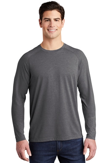 Sport-Tek® - PosiCharge ® Long Sleeve Tri-Blend Wicking Raglan Tee. ST400LS