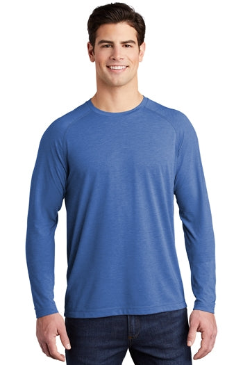 Sport-Tek® - PosiCharge ® Long Sleeve Tri-Blend Wicking Raglan Tee. ST400LS