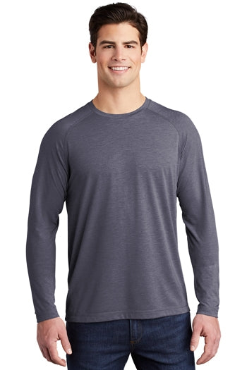 Sport-Tek® - PosiCharge ® Long Sleeve Tri-Blend Wicking Raglan Tee. ST400LS