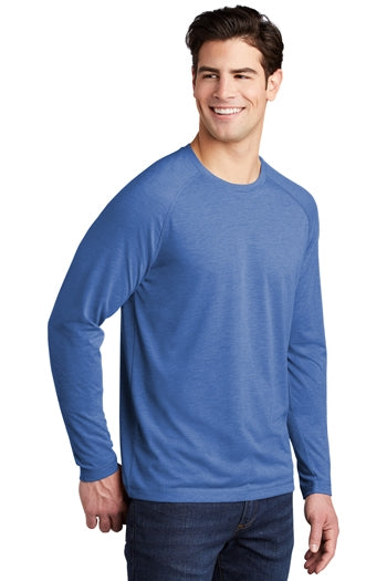 Sport-Tek® - PosiCharge ® Long Sleeve Tri-Blend Wicking Raglan Tee. ST400LS