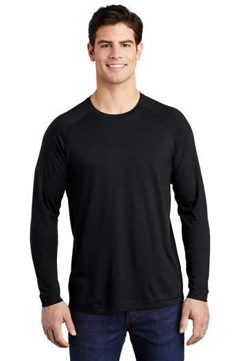 Sport-Tek® - PosiCharge ® Long Sleeve Tri-Blend Wicking Raglan Tee. ST400LS