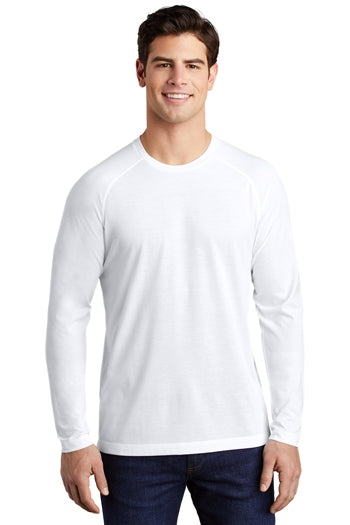 Sport-Tek® - PosiCharge ® Long Sleeve Tri-Blend Wicking Raglan Tee. ST400LS