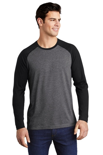 Sport-Tek® - PosiCharge ® Long Sleeve Tri-Blend Wicking Raglan Tee. ST400LS