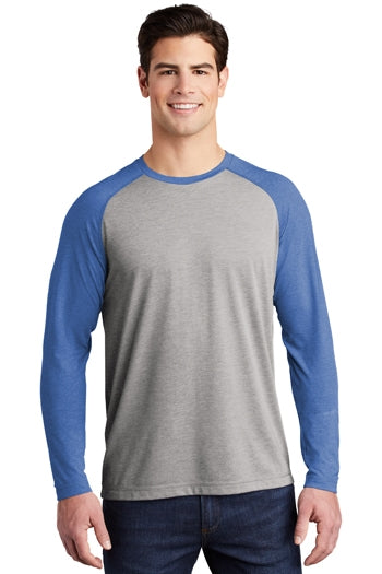 Sport-Tek® - PosiCharge ® Long Sleeve Tri-Blend Wicking Raglan Tee. ST400LS