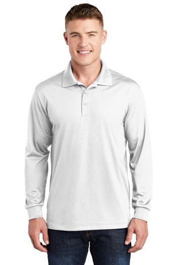 Sport-Tek - Long Sleeve Micropique Sport-Wick Polo. ST657
