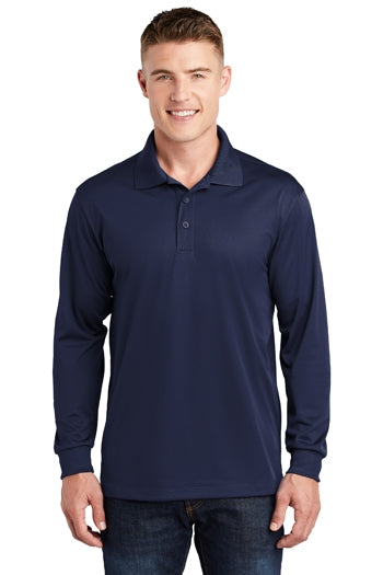 Sport-Tek - Long Sleeve Micropique Sport-Wick Polo. ST657