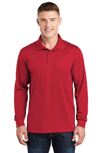 Sport-Tek - Long Sleeve Micropique Sport-Wick Polo. ST657