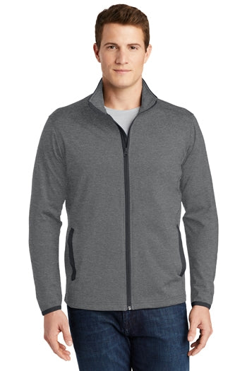 Sport-Tek - Sport-Wick® Stretch Contrast Full-Zip Jacket. ST853
